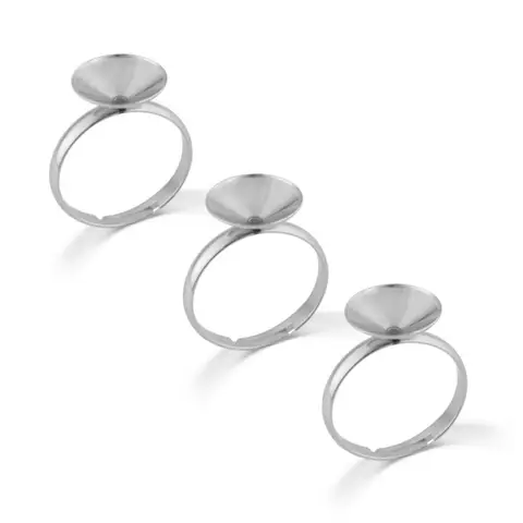 Основы для колец из нержавеющей стали, 10 шт