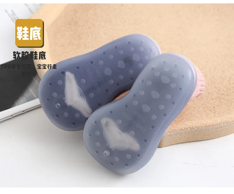 

Winter Baby Shoes Cartoon Color Matching Infants Warm Socks Shoes Girls Baby Booties Boy Kids Boots Infant First Walkers Autumn