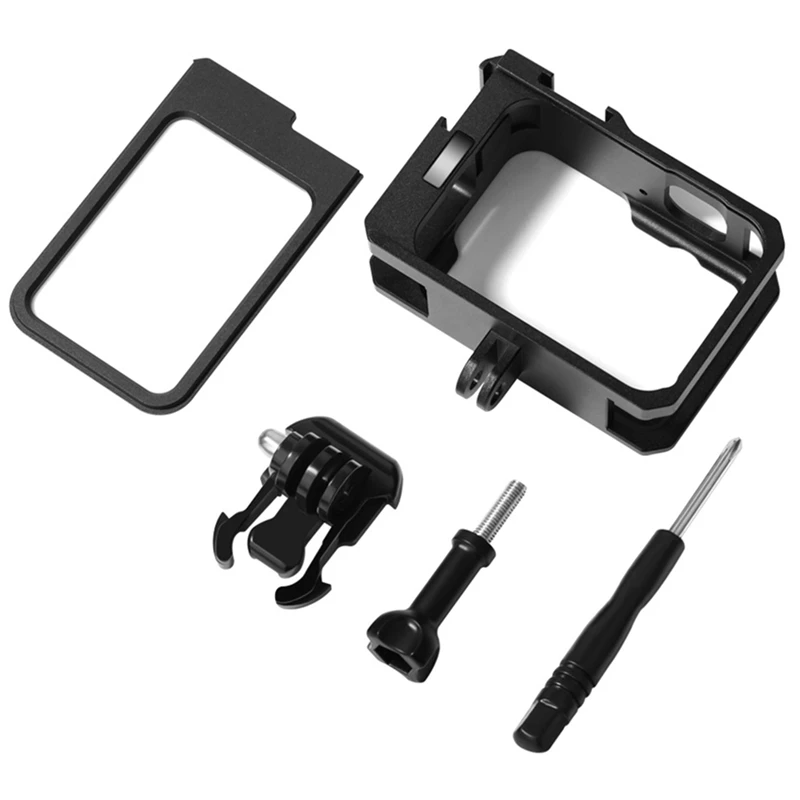 

Action Camera Protective Cover CNC Integrated Metal Protective Frame with Hot Shoe Port for GOPRO HERO 9