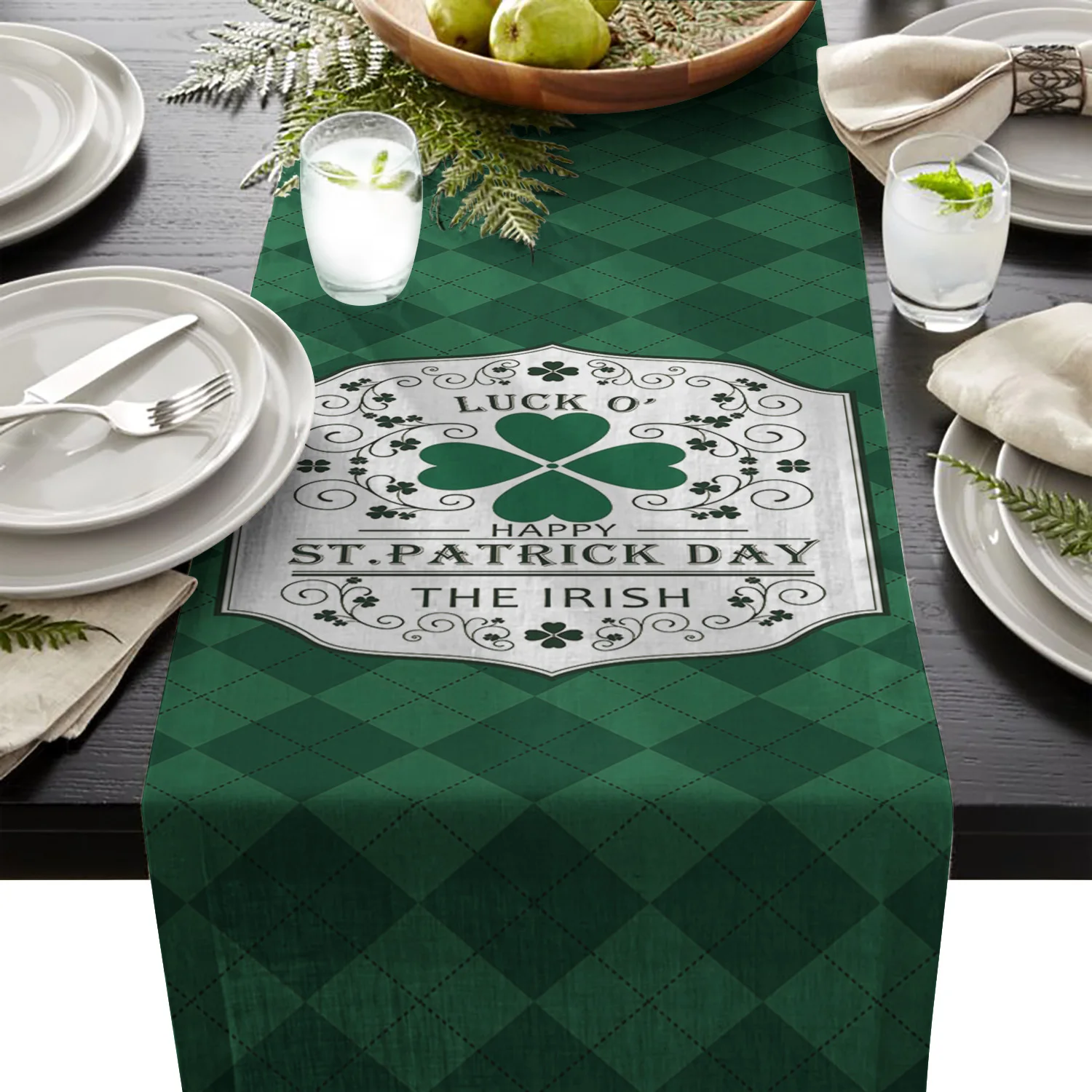 Четыре листа клевера медаль настольная дорожка s настольный флаг скатерти