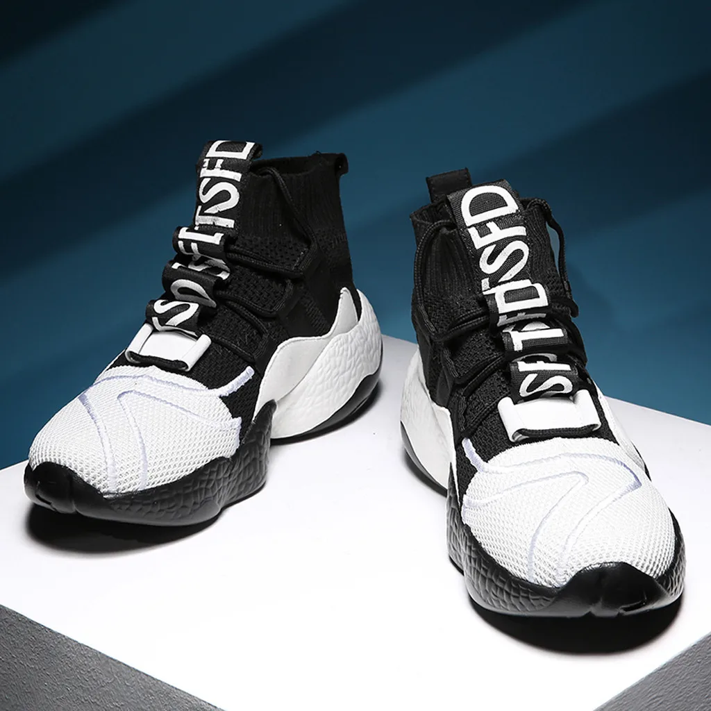 

Men High Top Sneaker Spring Autumn Outdoor Sports Shoes Male High Quality Leather Flats Shoes Designer Breathable Men Sneakers