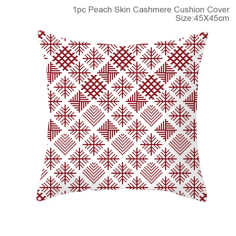 Xmas Pillowcase 28 Рождественская наволочка с орнаментом, Рождественское украшение для дома, Рождественская декорация, Noel Navidad,, новогодний подарок,, Рождественский натальный - Цвет: Xmas Pillowcase 28