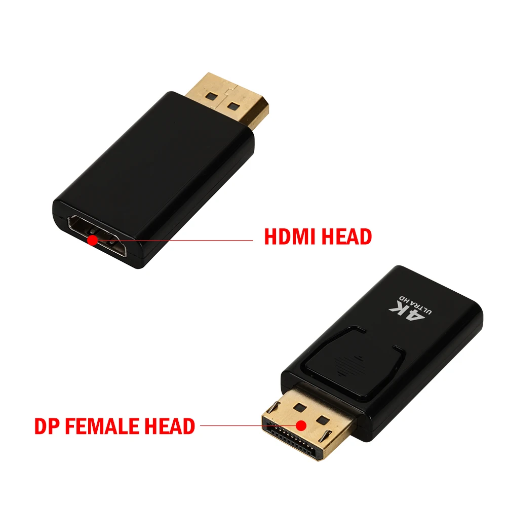 DP to HDMI Compatible 4K 60Hz Display Port Adapter Male Female Cable Converter Supports Hot Plug | Электроника