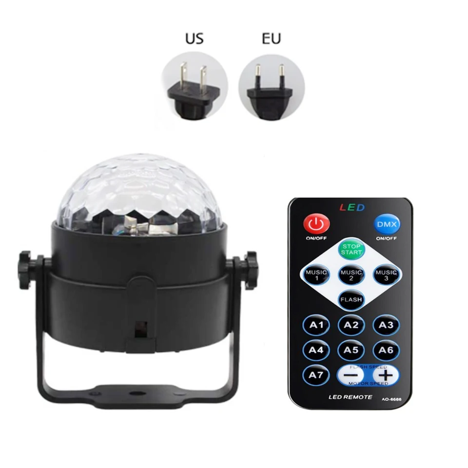 RGB диско шар светильник вечерние ционным управлением светодиодный маленький