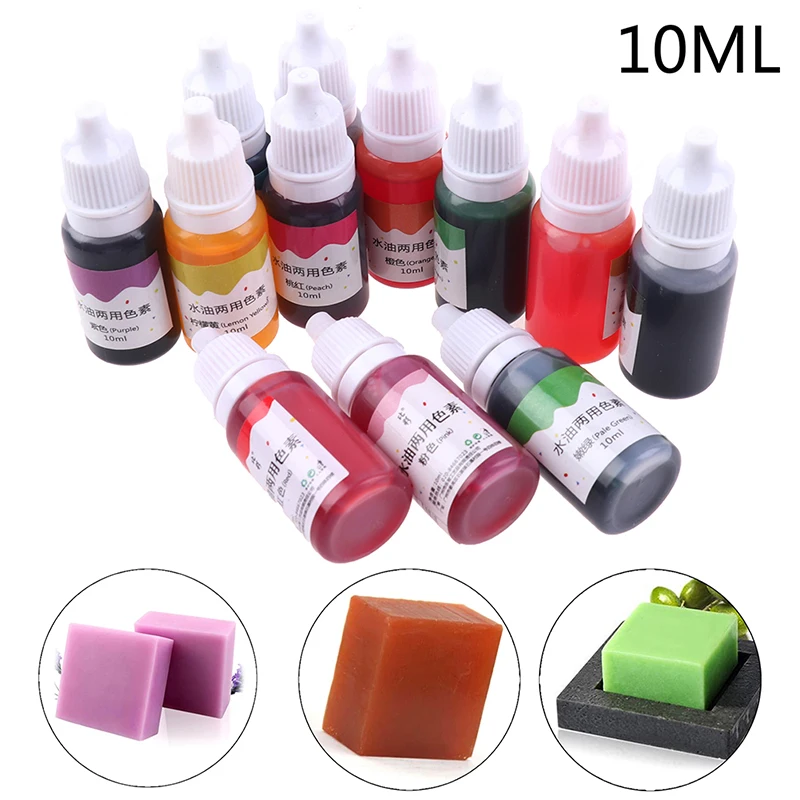 Ручной краситель для мыла DIY 10 мл безопасный и нетоксичный жидкий пигмент ручной