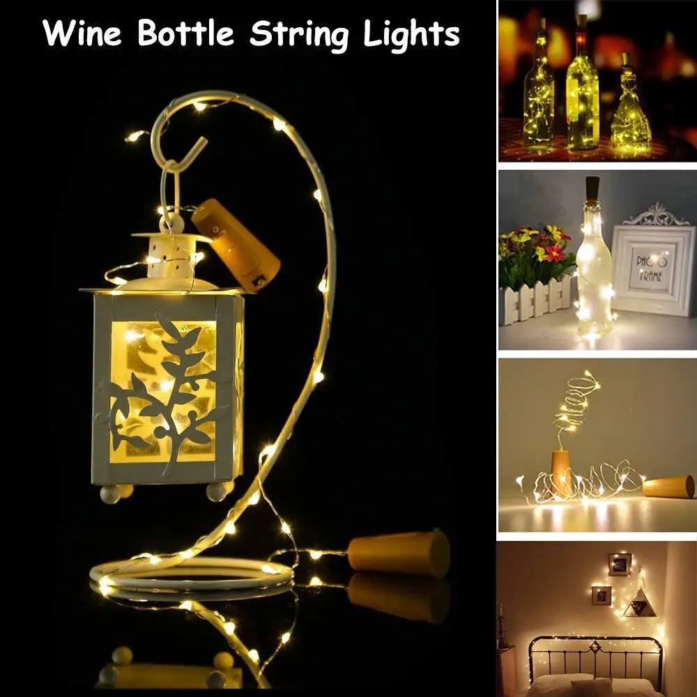 5 шт 1 м 2 струны светильник светильники в форме винных бутылок с белыми