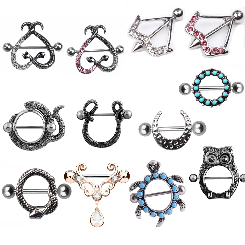 Кольцо для пирсинга сосков женское 1 шт. | Украшения и аксессуары