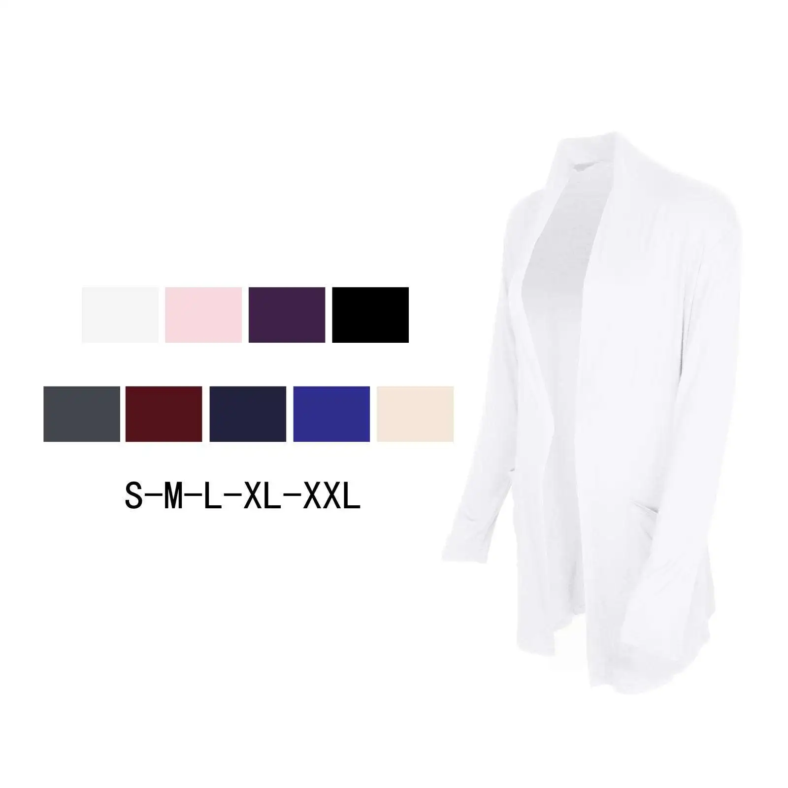 

Женский трикотажный кардиган с длинным рукавом, повседневное пальто, кардиган, Женский вязаный кардиган, женская верхняя одежда для осени