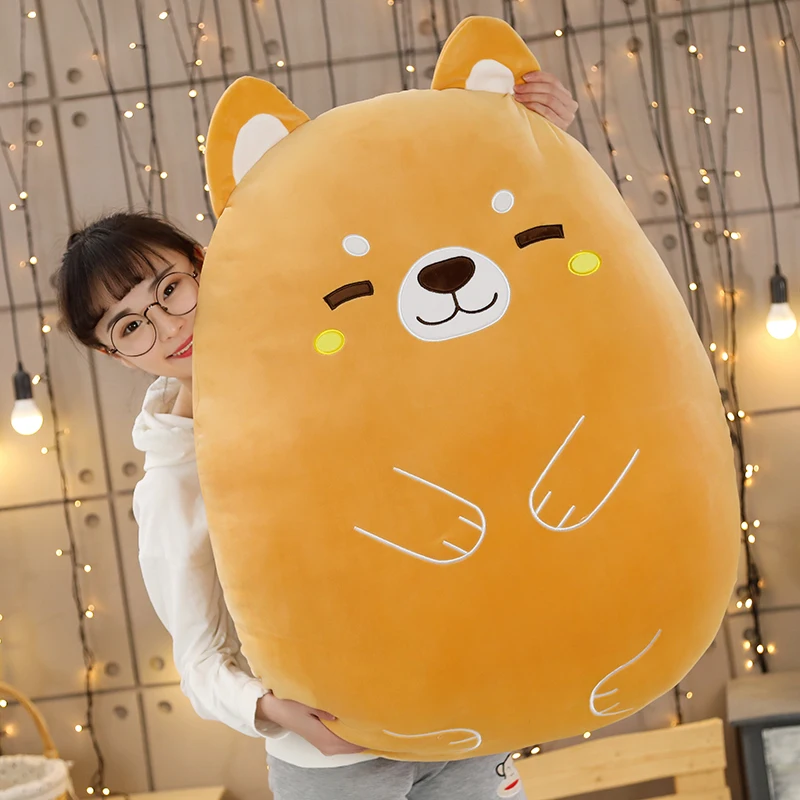 

40/60 Kawaii Animal Dinosaur Shiba Inu Dog Pillow Plush Toys Cute Mouse Rabbit Doll Girls Squishmallow Plush Toys Kids Gifts
