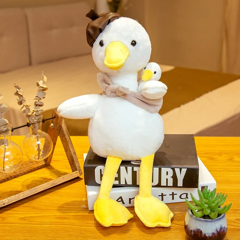 

Lifelike Cute Duck Plush Toy Soft Stuffed Cartoon Animal Big Duck With Little Duck Doll Baby Appease Toy Home Decor Best Gifts