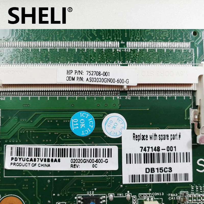 Материнская плата SHELI для hp 255 g2 15-d материнская ноутбуков 747148-001 747148-501 A4-5000-001 тест