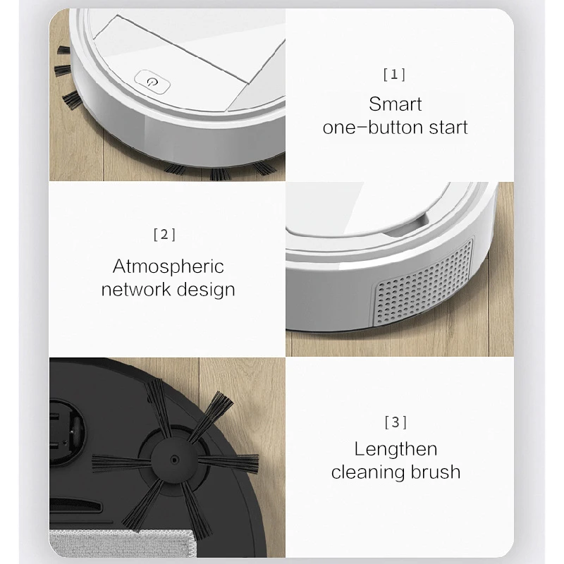Бытовой перезаряжаемый робот для автоматической уборки умный подметальный пыли