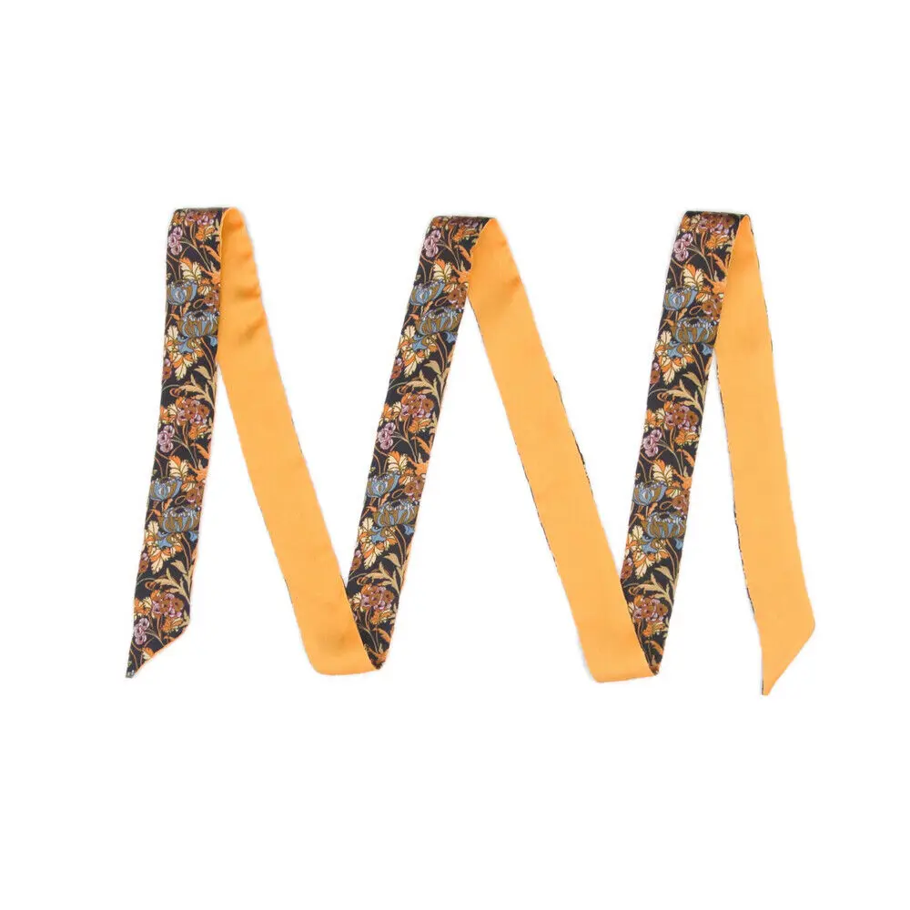 Тонкий тонкий женский платок с галстуком бабочкой шарф из шелка для кошелька 63