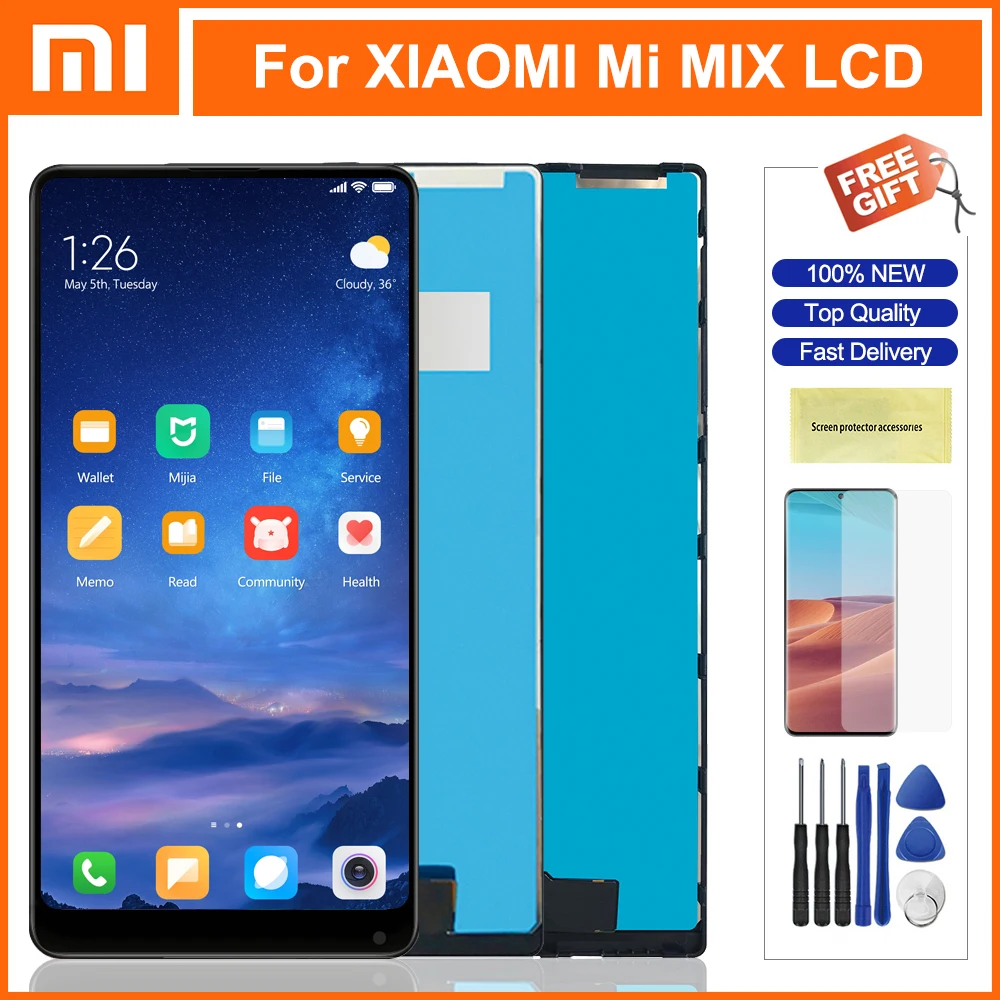 6 4 ''MIX Lcd для Xiaomi Mi Mix ЖК дисплей сенсорный экран дигитайзер в сборе Замена 1