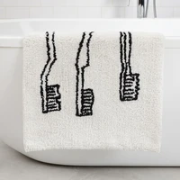 soft fleece towel feeling ins simple style bathroom mat slip resistant shower mat anti slip floor mat
