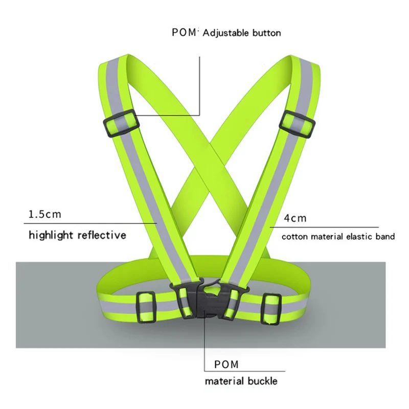 Светоотражающий жилет унисекс светоотражающий 360 градусов 5 шт. | Безопасность и