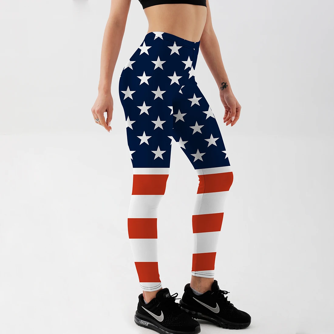 Женские леггинсы для фитнеса Qickitout летние с полосками|Легинсы| |