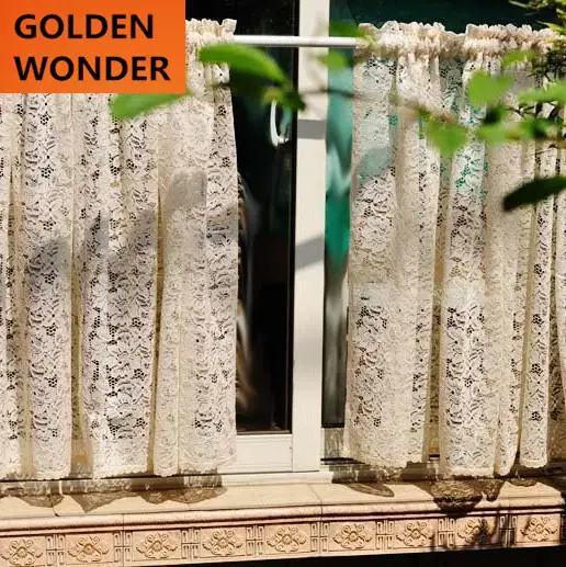 Элегантные кружевные занавески для дверей шкафа полукороткие по