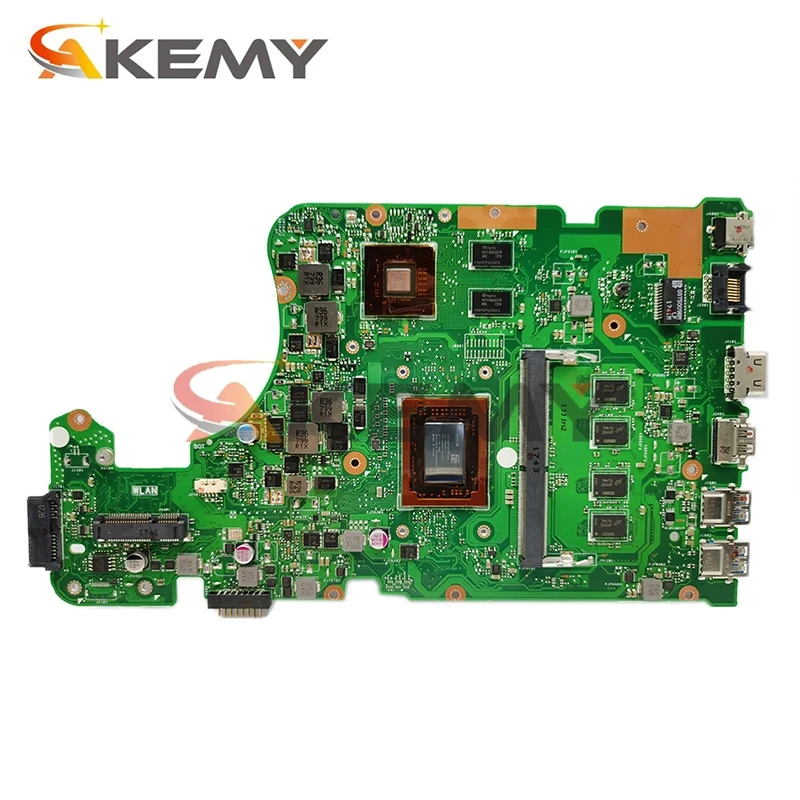 akemy x555qg laptop motherboard for asus x555bp original mainboard 8gb ram a9 9420 r5 m420 free global shipping