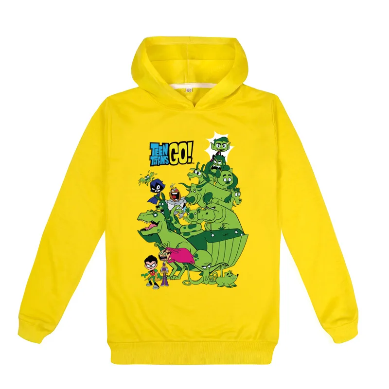 

New 2020 Autumn Children Clothing Teen Titan Go Kids Hoodies Boys T Shirt Baby Tops Girls Toddler Sweatshirts Spring Clothes