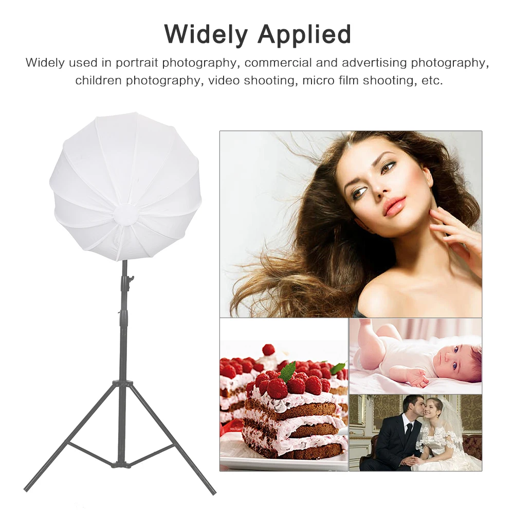 NiceFoto 50cm/20inch Foldable Lantern Style Softbox Ball Shape Soft Box with Bowens Mount Quick-Install Portable | Электроника