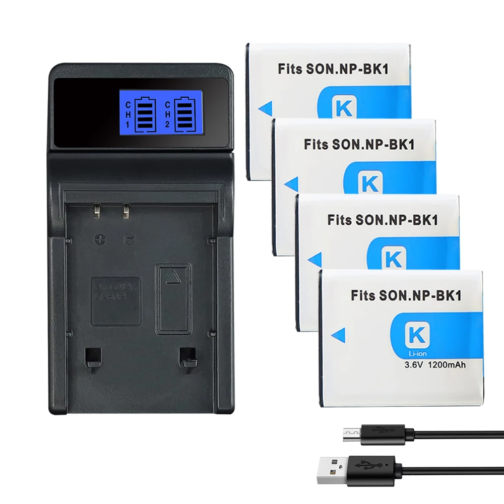 Аккумулятор NP-BK1 мА · ч для камеры SONY Cyber-shot S750, S780, S950, S980, W180, W190, W370, 1200, CM5, NPBK1