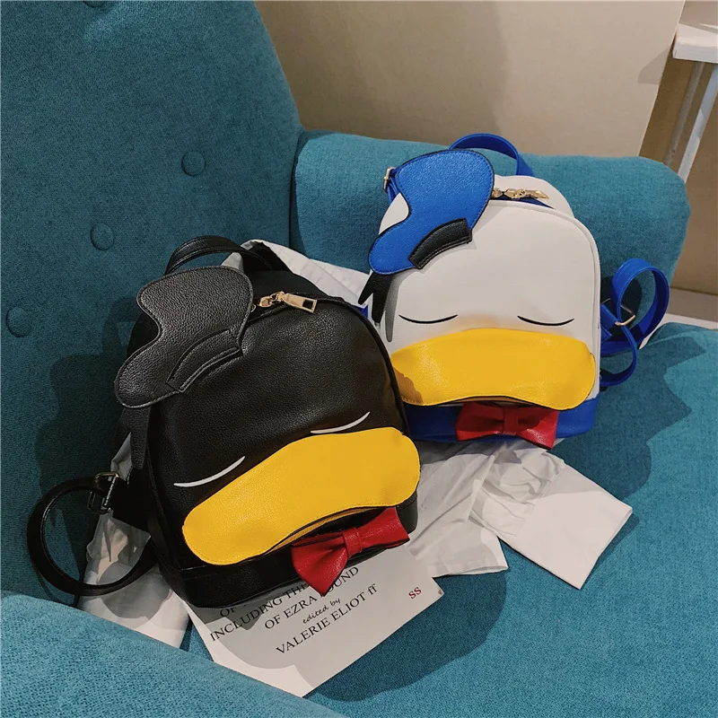 Женский рюкзак из ПУ кожи с принтом Дональд Дак|Плюшевые рюкзаки| |