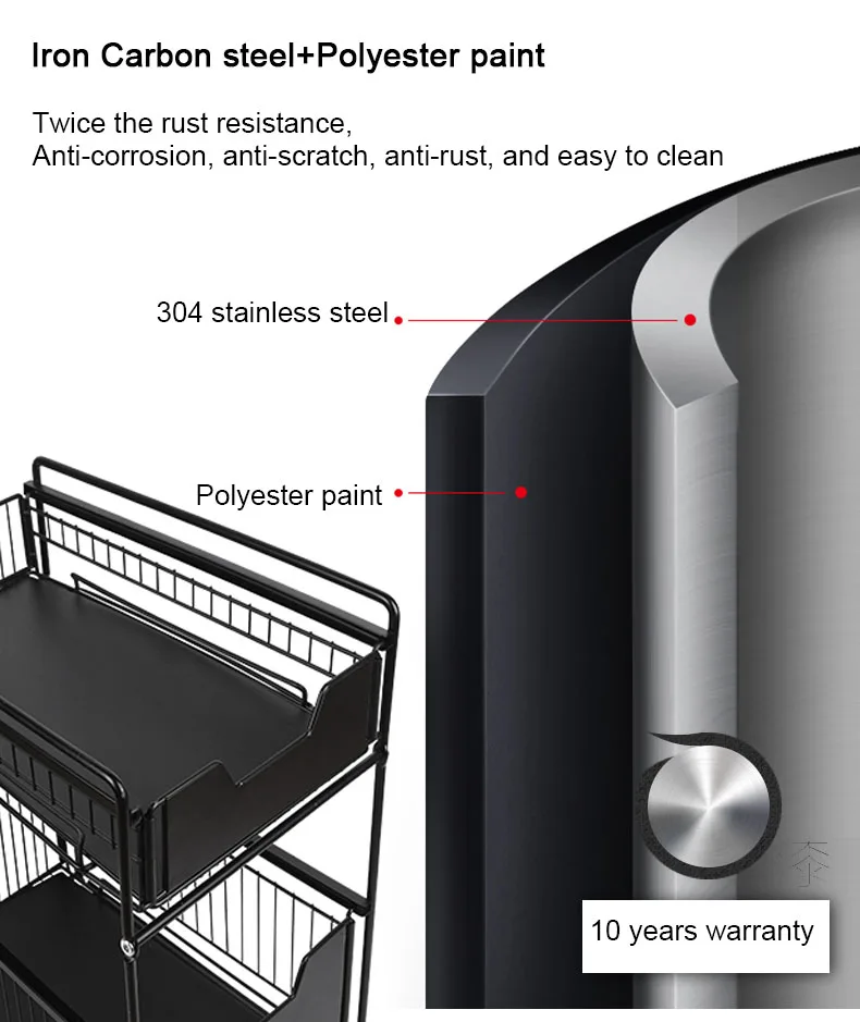 2 уровня раздвижной шкаф корзина под раковиной провода Рынок корзины столешница