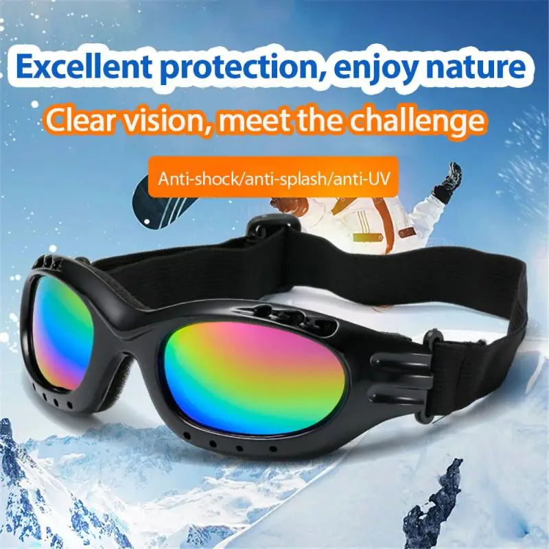 

1pcs Winter Windproof Skiing Glasses Goggles Outdoor Sports Glasses Ski Goggles UV400 Dustproof Moto Cycling Skiing Sunglasses