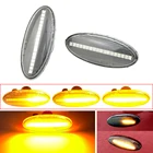 2 шт., динамический Светодиодный Боковой указатель поворота для Renault KOLEOS 2008-2011 Smart FORFOUR 2014-2018