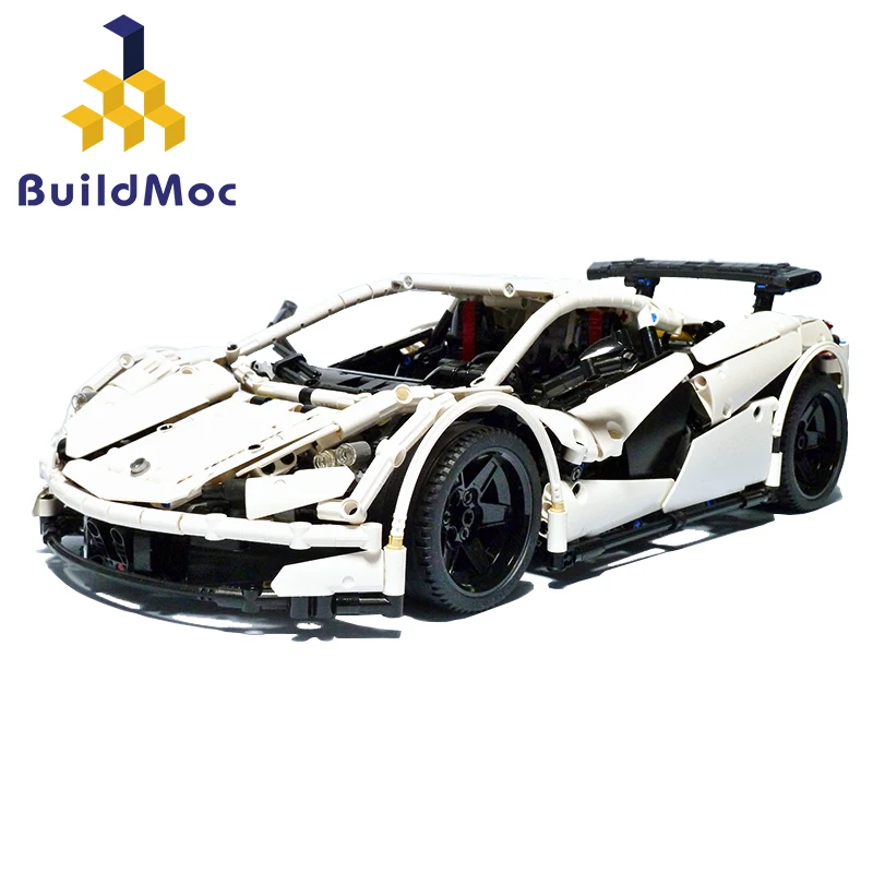 

BulidMOC ICARUS Supercar Building Blocks Toy Compatible With 42056 MOC 4562 City Technic McLaren P1 APP RC Car Model Bricks Toys
