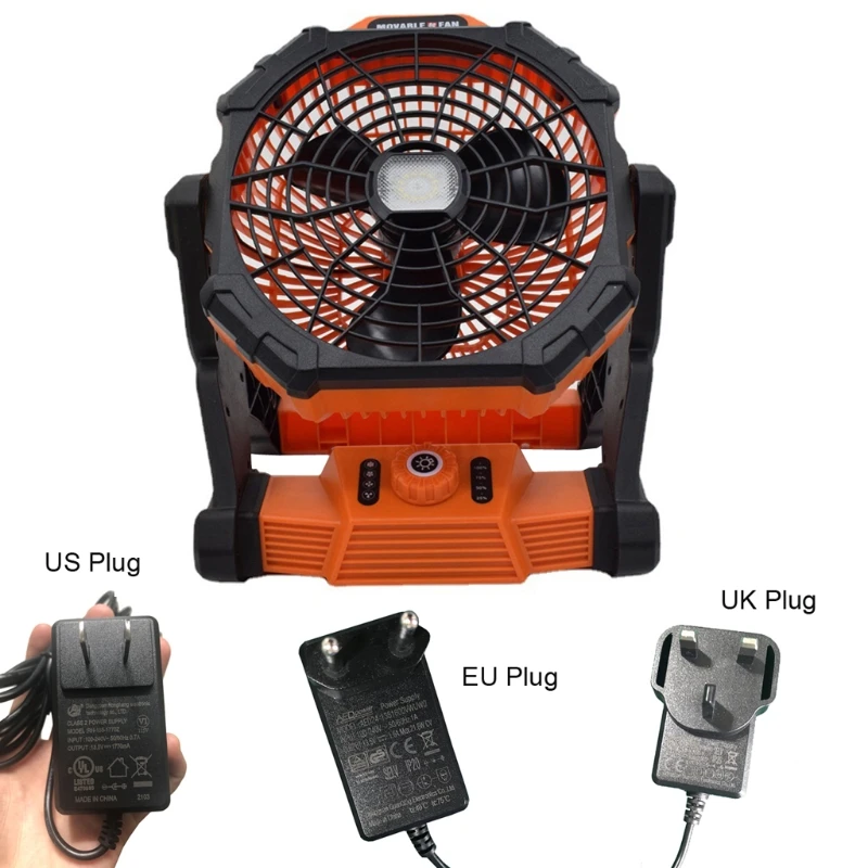 

Универсальный настольный вентилятор с регулируемой скоростью, 14400 мАч, 3 уровня яркости