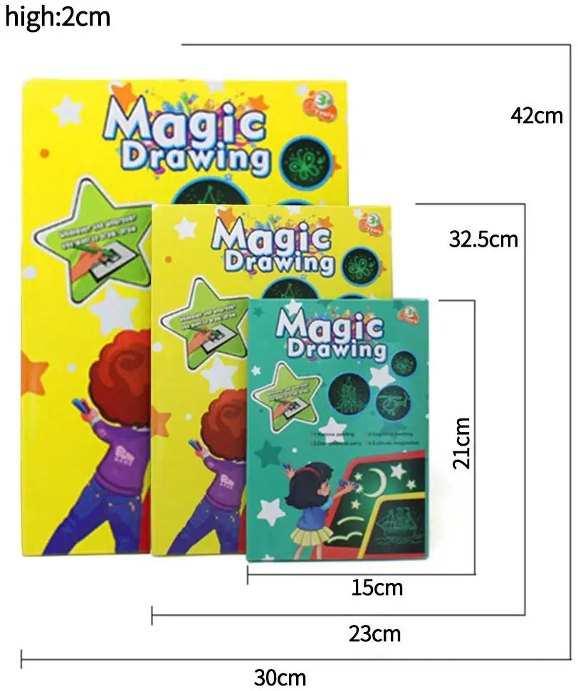 СВЕТОДИОДНЫЙ световой доска для рисования Magic рисовать с светильник веселые