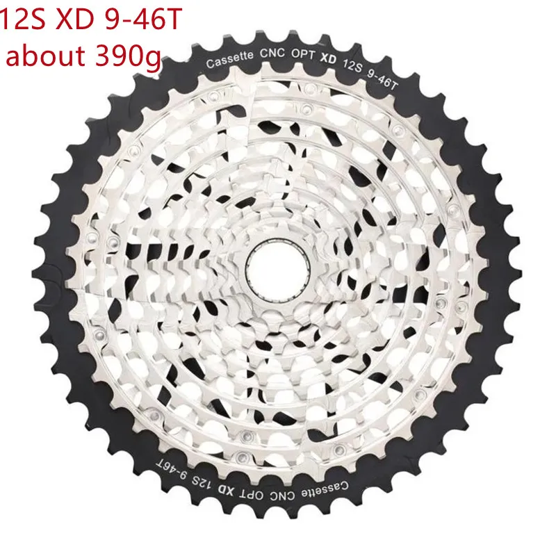 

ULT 12 Speed 9-46T Cassette MTB XD Cassette Ultralight 390g Steel Durable Ultimate 12S Sprocket 12 Speed k7 9-46T Freewheel