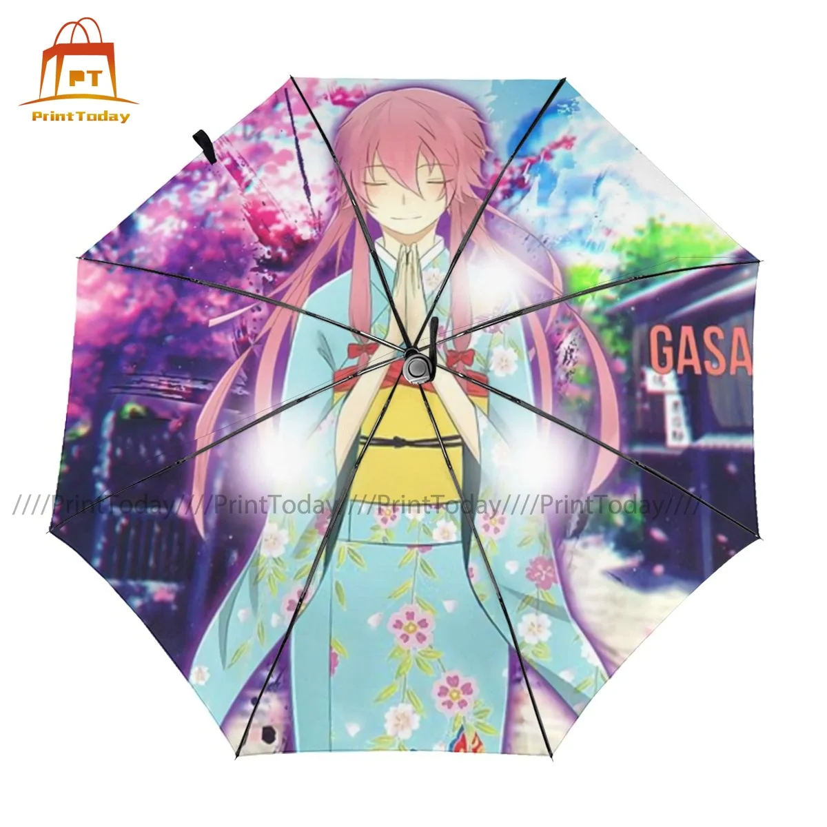 

Mirai Nikki Umbrella Unique Anti UV Umbrella Automatic Painting Compact Camping Umbrella