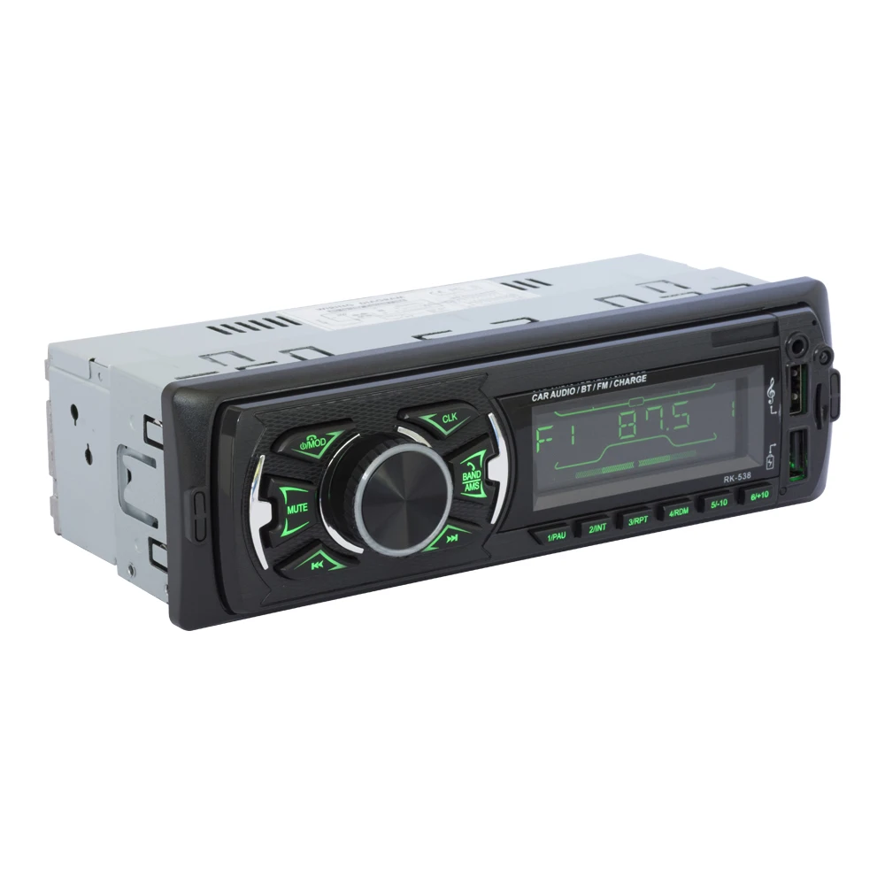 RK 538 Авторадио 1 Din автомобильное радио FM DC 12V Фиксированная панель стерео в тире