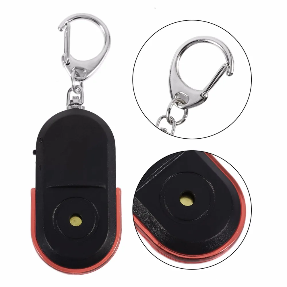 Anti-Lost Alarm Key Finder Locator Keychain Whistle Sound With LED Light Mini Anti Lost Key Finder Sensor