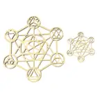 Деревянная Геометрическая Настенная картина, украшение для медитации, деревянная Настенная Наклейка для медитации, дзен, настенное украшение для дома