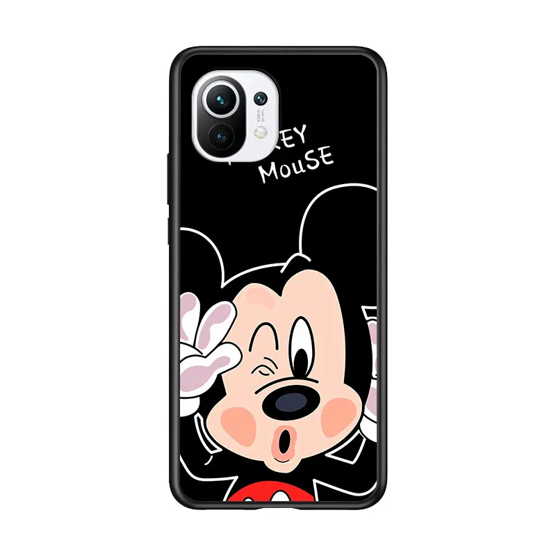 

Mickey Minnie Couple for Xiaomi Mi 11 10T Note 10 Ultra 5G 9 9T SE 8 A3 A2 A1 6X Pro Play F1 Lite 5G Black Phone Case