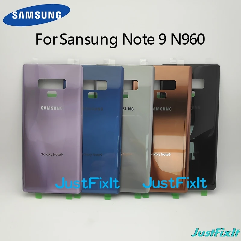 Для Galaxy Note9 Note 9 N9600 SM-N960f Телефон задняя батарея Дверь с инструментами стеклянный корпус задняя крышка чехол