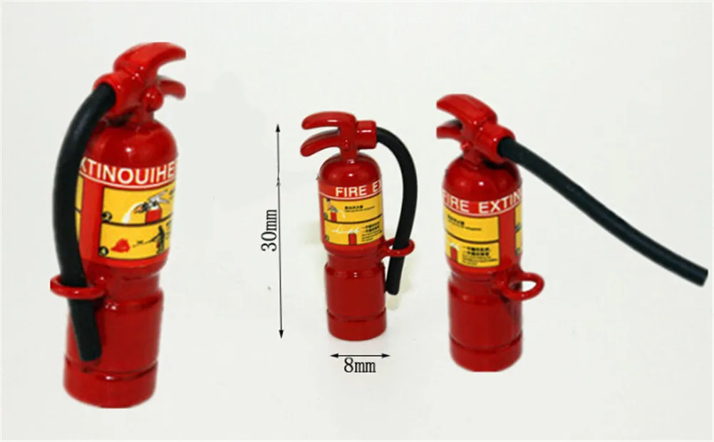 

High QualityRed Fire Extinguisher Dolls House Miniature Accessories 1:12 Scale