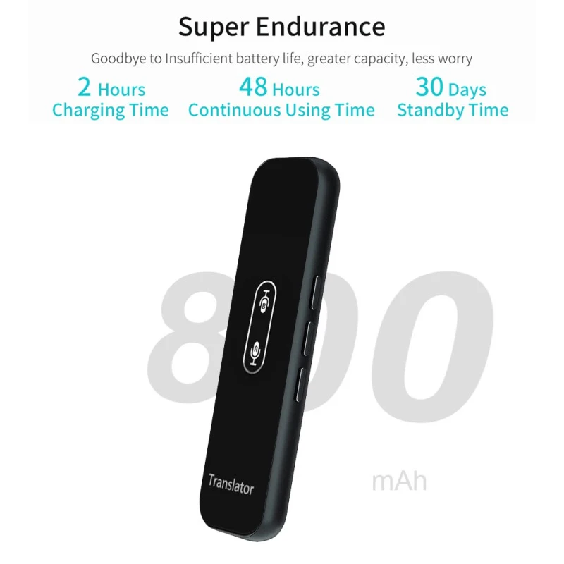 

G6X Intelligent Translator ,Smart Instant Real Time Voice 40 Language Translator For IPhone Android Smart Phone