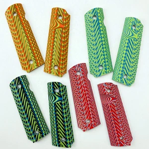 Тактические Ручки для пистолета 1911 дюйма, 4 цвета, ручки из материала G10, ручки под заказ, материал CNC, аксессуары 1911, 2 шт.