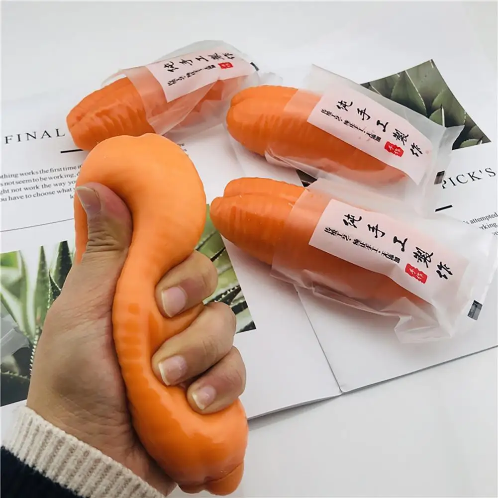 Palo de masa frita TPR para aliviar el estr&eacute;s, juguete de descompresi&oacute;n para dijes de regalo-0