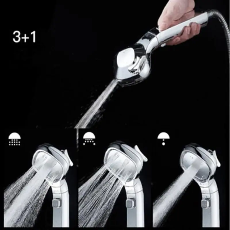 

3 in 1 Upgrade 4 Gear Pressurized Shower Head Innovative Spray Gun Gear Sprayer Bathroom Accessories Dropshipping