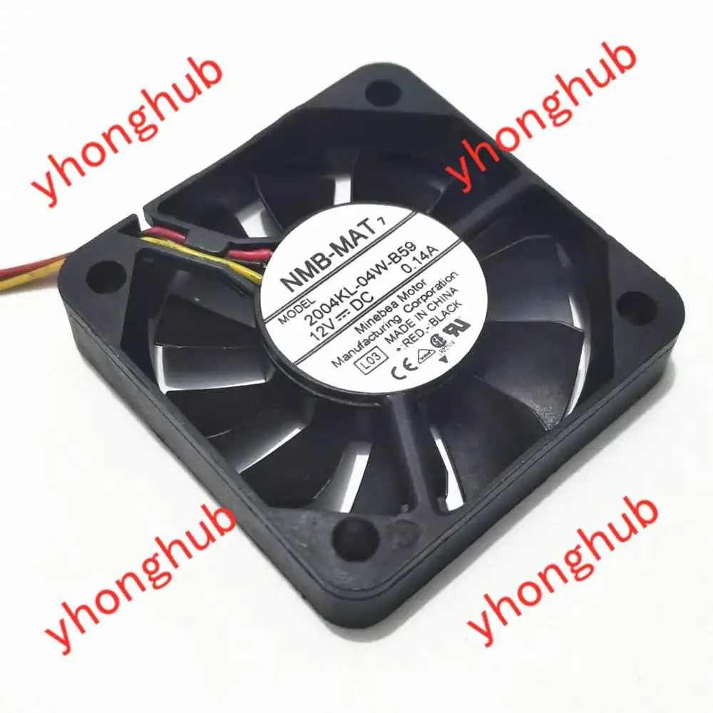 NMB MAT 2004KL 04W B59 L03 DC 12V 0.14A 50x50x10 мм 3 Провода Сервер вентилятор охлаждения|Кулеры и
