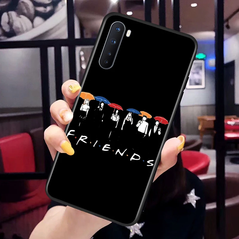 soft tpu cartoon friends tv silicone cover for oneplus nord ce 2 n100 n10 9 9r 8t 8 7t 7 6t 6 5t pro black phone case free global shipping