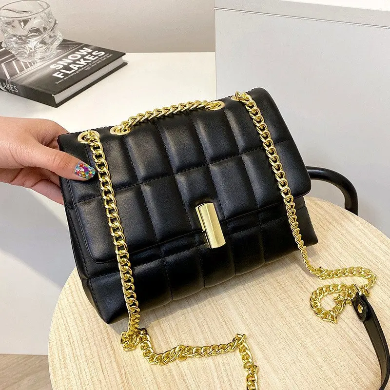 

Solid Women Crossbody Bags for Women Chain Sac Luxury Brand Leather Shoulder Bag Female Crossbody Bag Bolsas Handbag Ladies Flap