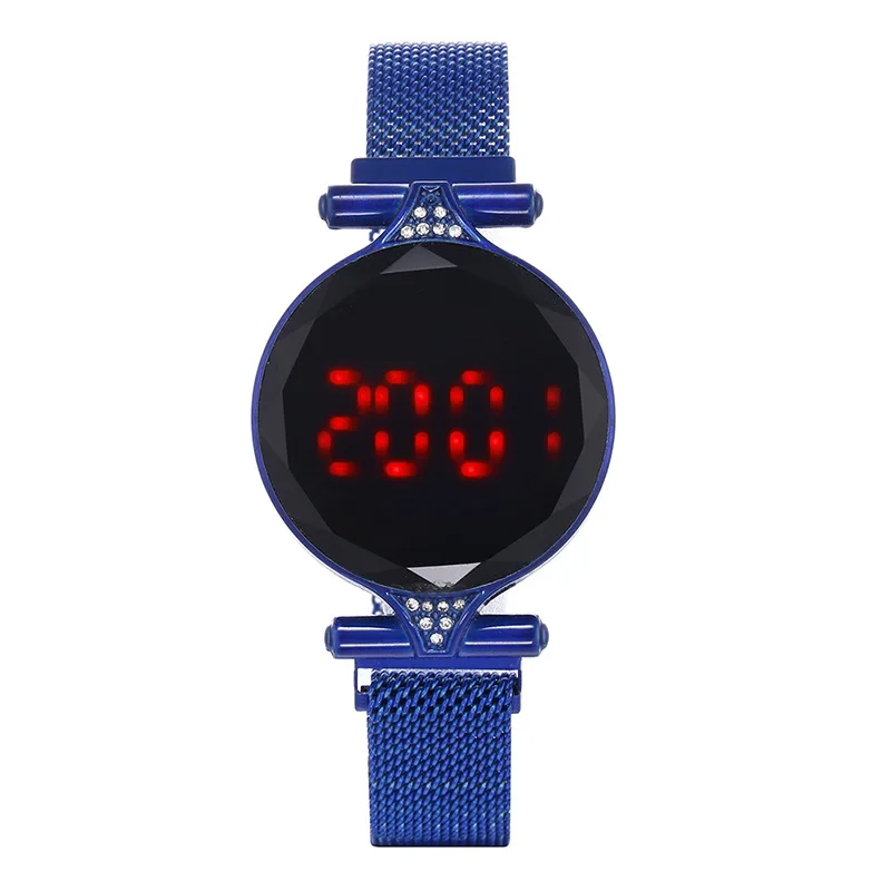 Модные часы для женщин 2020 женские наручные со светодиодом Кожаный Дамский