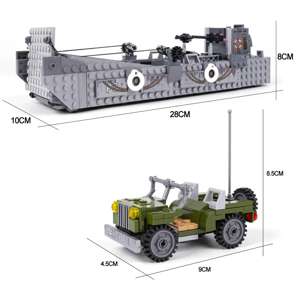 GU010 LCM3 модель посадочного корабля военные серии строительные блоки корабль